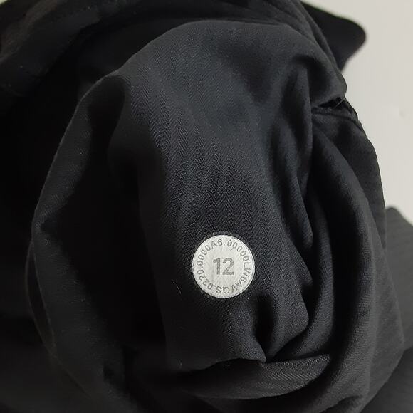 Lululemon Dance Studio Mid Rise Cropped Pants Black Womens 12 - Picture 7 of 11